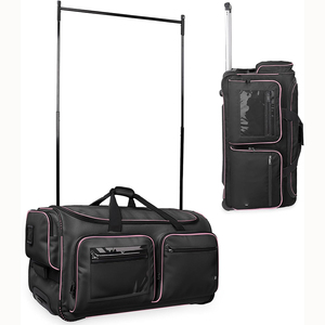 Polyester Foldable Portable Duffle Bag Dance Costume <b>Rack</b> Protective Lid Large Travel Roller <b>Tie</b> Rod Sport Backpack - Product Image 1