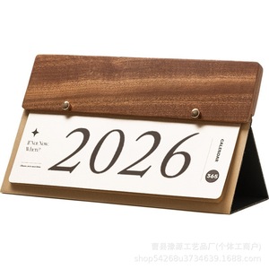 2026 Desk <b>Calendar</b> Wooden Custom Engraved Monthly Planner Office Desktop Decor Gift For Horse Year - Product Image 5