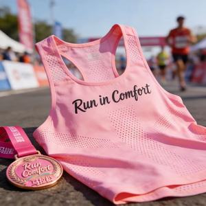 Camiseta Deportiva sin Mangas para Maratón, Sublimada, de Secado Rápido, con Estampado Completo, para Maratón de Colores - Product Image 1