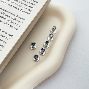 Yinruitai 925 <b>Silver</b> <b>Stud</b> Earrings Cross Design For Women Everyday Wear Fine Jewelry - Product Image 4