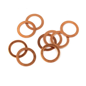 High Temperature Performance 12*16*1mm Corrosion Resistant <strong>Copper</strong> Flat <strong>Washer</strong> <strong>Copper</strong> <strong>Washers</strong> for Injectors Nozzles - Product Image 4