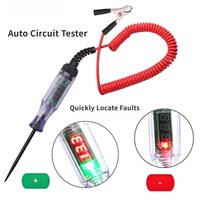 Pena Tester Sirkuit Otomatis Digital Voltmeter 2.5-32V DC Layar LED Probe Elektronik untuk Perbaikan & Diagnostik Mobil Truk Garasi