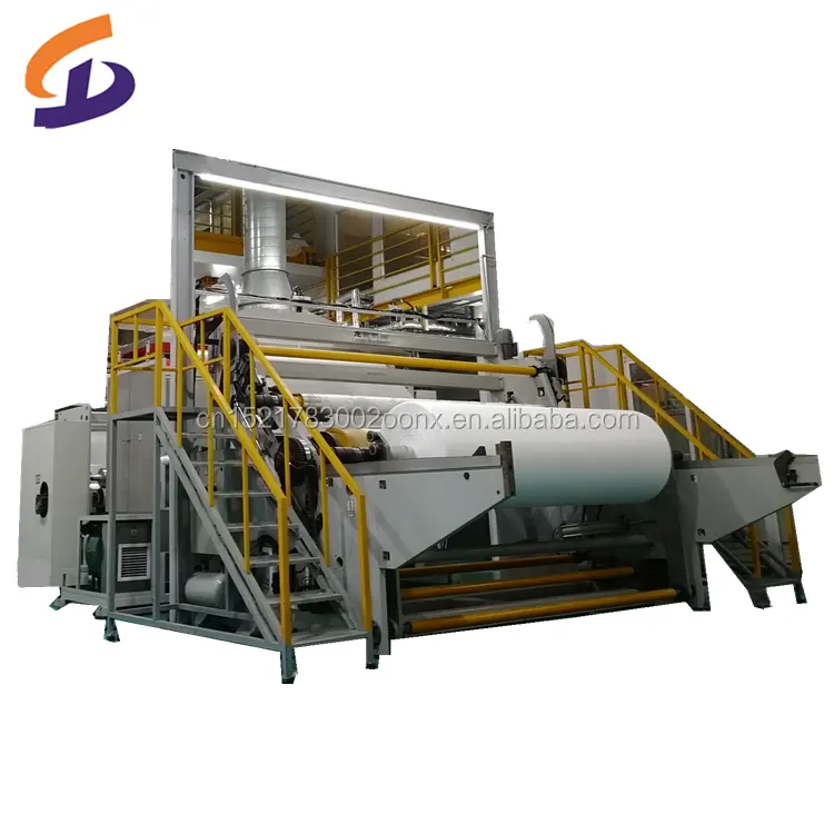PP mesin pembuat kain non-tenun, jalur produksi mesin pemintalan non-tenun garis produksi