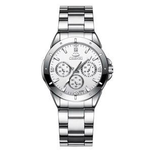 Montre Chronographe de Couple en Acier Inoxydable avec Diamants, Lumineuse et Étanche, Style Décontracté et Habillé, Mouvement Quartz – Vente en Gros pour Professionnels de la Mode - Product Image 5