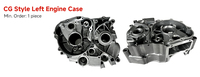 Pièces de rechange en aluminium CNC de boîtier de moteur gauche de Style CG de haute qualité pour les Services de coulée de nouvelle condition de moto