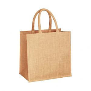 Customized Medium Jute Linen Tote Eco-Friendly Reusable Biodegradable Wedding Welcome Ceremony <b>Party</b> <b>Gift</b> <b>Bags</b> - Product Image 2