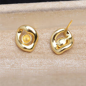 DIY S925 Silver Safety Lock <b>Earring</b> <b>Holder</b> for Children JG5353 Accessory with 8-12 Pearl Empty Jewelry Finding <b>Holder</b> - Product Image 3