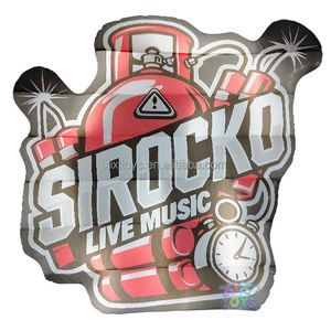 XIXI TOYS Custom 3M <span class=keywords><strong>H</strong></span> Pared de cartelera inflable con diseño de globo para eventos al aire libre Fiestas Festivales y DJ Telón de fondo - Product Image 1