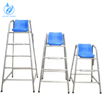 Chaise de sauvetage épaisse en acier inoxydable 304 de haute qualité 2026, tabouret haut, échelle de piscine, équipement de sauvetage, arbitre WATER CROWN SG01 AC 110/220V