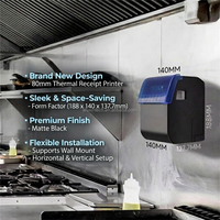 Impresora Térmica de Recibos para Restaurantes, 80mm, USB+BT+LAN+WIFI, Impresora de Punto de Venta ESC/POS, Compatible con Windows/Linux/MAC OS