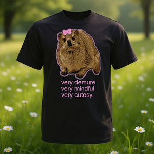 Demure Mindful And Cutesy Rock Hyrax <b>Daisy</b> <b>T</b>-<b>Shirt</b> - Product Image 3