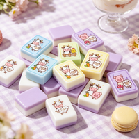 Jeu de Mahjong Junior Américain avec Tuiles Personnalisées « Amis de la Ferme » – Tuiles Colorées en Acrylique – Ensemble Simplifié pour Enfants