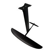Aile hydrofoil en aluminium et carbone GY HPS 1050, 1460 cm², noire, pour une glisse rapide, adaptée à tous les niveaux de riders en SUP Foiling Downwind.