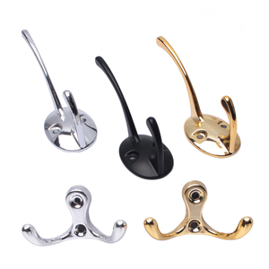 <span class=keywords><strong>Gancio</strong></span> appendiabiti doppio in stile europeo, nero anticato, modello solido, per porta, a basso prezzo, all'ingrosso - Product Image 1