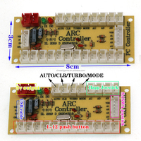 Kit de simulador de máquina de juegos de arcade con joystick DIY SANWA, placa de circuito, chip USB y control de joystick para computadora, para máquina de empujar monedas