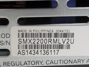 SMX2200RMLV2U APC 1980W แร็กเมาท์พร้อมการ์ด AP9631ไม่มีแบตเตอรี่อ่านแหล่งจ่ายไฟ - Product Image 5