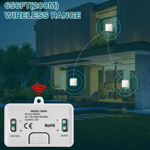 Điều khiển từ xa 433.92MHz không dây tường thiết bị chuyển mạch không có pin yêu cầu động năng Tự-Powered không thấm nước chuyển đổi ánh sáng - Product Image 4
