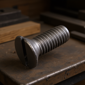 Countersunk Slotted Head <b>Screw</b> M5x12 Metal Fastener For Wood And Metal Assembly - Product Image 3