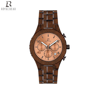 Superbes montres pour hommes en bambou, vente directe d'usine, nouveau modèle unique, prix abordable, bracelet en acier inoxydable, aiguilles en verre - Product Image 6