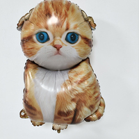 Ballons en forme de chat Ragdoll, Scottish Fold, American Shorthair pour la décoration d'anniversaire de chat, décorations de chat Kawaii