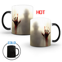 P178 Tasse Magique en Céramique 11oz Personnalisable Imprimée, Blanches, Noires, Vides, Mugs de Lait à Changement de Couleur, Mugs Maison pour Sublimation