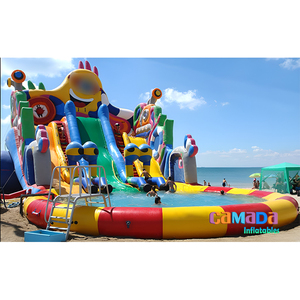 <span class=keywords><strong>Piscine</strong></span> d'intérieur ou extérieure durable de glissière d'eau gonflable de PVC de taille géante commerciale pour le parc aquatique gonflable - Product Image 1