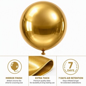 Ballons en latex métallisé chromé <span class=keywords><strong>de</strong></span> 12 pouces en gros pour les fournitures <span class=keywords><strong>de</strong></span> fête sur le thème <span class=keywords><strong>de</strong></span> l'<span class=keywords><strong>anniversaire</strong></span>, du mariage, <span class=keywords><strong>de</strong></span> Noël, d'Halloween - Product Image 5