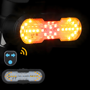 Lumière de vélo à LED rechargeable par USB, multifonctionnelle, clignotant, klaxon, équipement d'avertissement pour la conduite nocturne, étanche, alimenté par batterie - Product Image 1