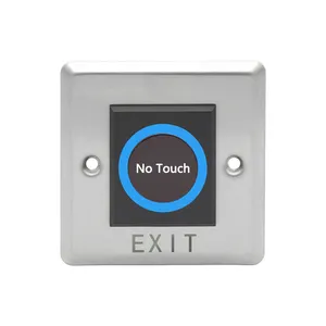 Factory Price Indoor Stainless Steel No Touch Infrared Request to Exit Button with Remote Control