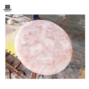 Di Fascia alta Mobili Rosa Cristallo Di Quarzo Pietra Pietrificato Tavolino In Legno - Product Image 4