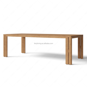 Ensemble de salle à manger d'extérieur FERLY en teck pour 8 personnes avec fauteuils pour <span class=keywords><strong>terrasse</strong></span> et espace de réception dans <span class=keywords><strong>la</strong></span> cour - Product Image 3
