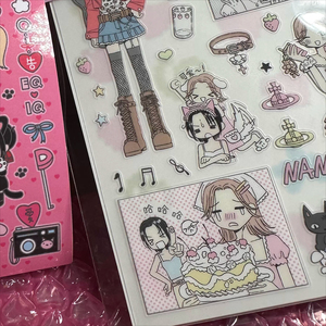 Pegatinas de <span class=keywords><strong>Anime</strong></span> <span class=keywords><strong>NANA</strong></span>, Pegatinas de Oosaki <span class=keywords><strong>Nana</strong></span> Komatsu, Artículos Escolares Kawaii, Papelería para Estudiantes, Decoración Linda para Carcasas de Teléfono y Portátiles, Regalo Lindo - Product Image 4