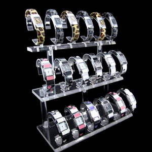นาฬิกาอะคริลิคชั้นวางจอแสดงผลมัลติฟังก์ชั่ยืนแสดงวงเล็บ - Product Image 1