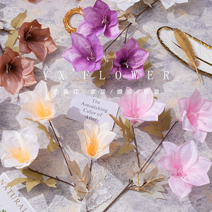 ดอกคลีเวียประดิษฐ์ยี่ซวน สำหรับตกแต่งงานแต่งงานและบ้าน 3 กิ่ง - Product Image 5
