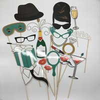 Lustige Papier Bart rote Lippen Hand Requisiten für Hochzeit Pick-Up Spiel Party Dekorationen Abschluss Weihnachten Halloween Geburtstag
