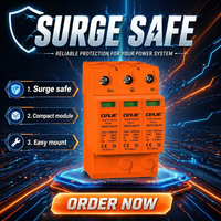 Parafoudre solaire industriel CUJE, type T2, DC 1200V 3P 40A, SPD photovoltaïque pour système hors réseau