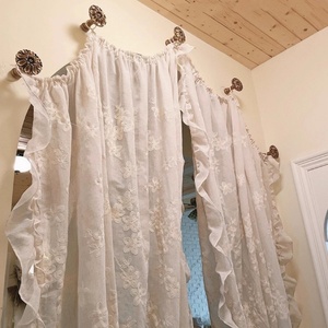 Pháp phong cách Old-Fashioned Rèm Vàng <span class=keywords><strong>Tie</strong></span> lại tường <span class=keywords><strong>Hooks</strong></span> cho rèm sang trọng - Product Image 6