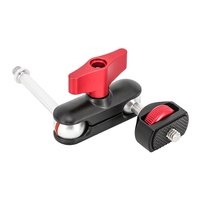 Adaptateur de montage bras magique à réglage laser, pour moniteur d'appareil photo, lumière LED et accessoires d'extension DSLR