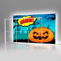 Linteau Halloween Led Publicité Boîte À Lumière Boîte À Lumière Cadre Exposition Double Face Led Boîte À Lumière Affiche Cadres