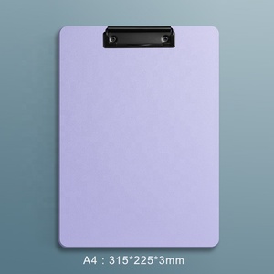 Tùy chỉnh văn phòng A4/A5/A6 nhựa clipboard với logo PP chất liệu 4cm clipboard văn bản nhựa thư mục chèn - Product Image 4