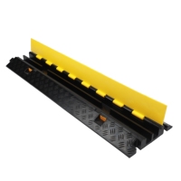 Rampe de protection de câble en caoutchouc, 2 canaux, livraison gratuite, 2XC07