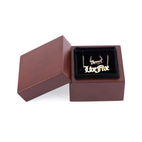 Boîte à bijoux personnalisée avec logo, couvercle et base rigides marron, insert en velours, boîte cadeau pour bague, collier, boucles d'oreilles, emballage