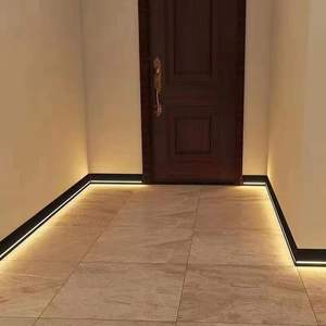 Plinthe décorative à lumière LED au design moderne noir blanc <span class=keywords><strong>gris</strong></span> avec revêtement en poudre Accessoires de sol pour hôtels - Product Image 4