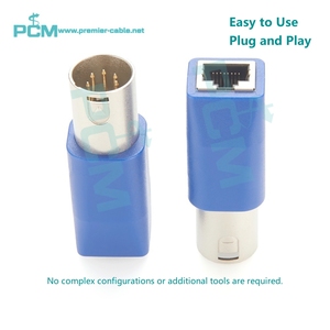 <span class=keywords><strong>DMX</strong></span> 5 pin XLR Nam để RJ45 nữ Ethernet chuyển đổi cho <span class=keywords><strong>Led</strong></span> điều khiển ánh sáng sân khấu <span class=keywords><strong>DMX</strong></span>-CON điều khiển, CAT5 RJ45 để XLR cắm - Product Image 6