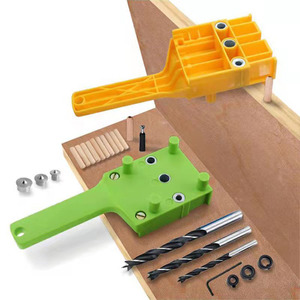 6/8/10mm Hand Held Carpintaria Prancha Conexão Posicionador De Perfuração Dowelling Jig Set - Product Image 3
