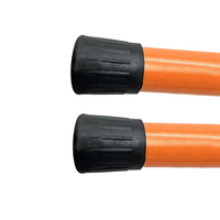 Bâton isolant télescopique triangulaire Orange 2,43 m pour fusibles de découpe, parafoudres et tiges de manutention isolantes haute tension