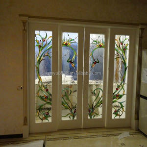 Vitrail décoratif en plomb, design Tiffany, pour porte et fenêtre, éclairage durable 5 mm, style européen, fait main, personnalisé - Product Image 3