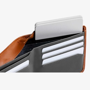 Custom Your Brand Luxury Mens Slim Wallet RFID Blocking Genuine Leather Wallet - Product Image 5
