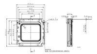 Détecteur infrarouge 1280 pixels avec 27.8mm taille Match DC 3.3 V accessoires de caméra à obturateur de feuille