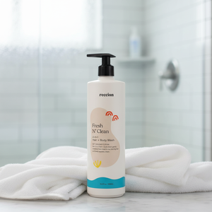 Shampooing bébé lavant de la tête aux pieds pour peaux sensibles et atopiques, à base de riz biologique et de céramide, nettoyant hypoallergénique dérivé de la noix de coco - Product Image 5